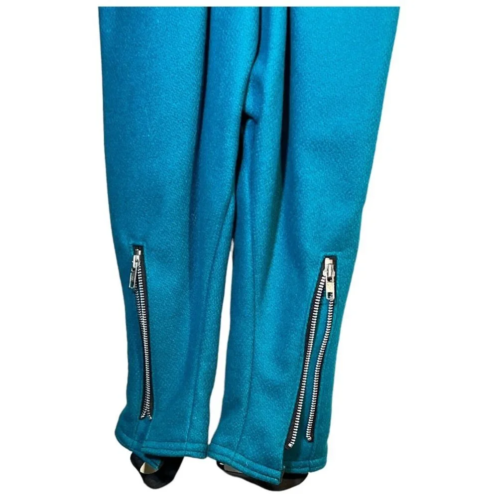 ROTHSCHILD Girls Wool Velvet Turquoise Blue Coat‎ and Snow Pants Leggings Size 4